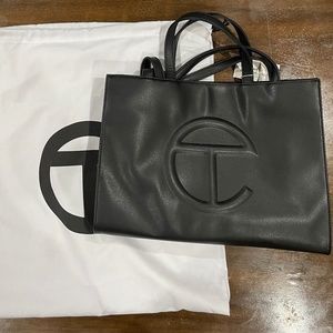Telfar Medium Black Shopping Bag